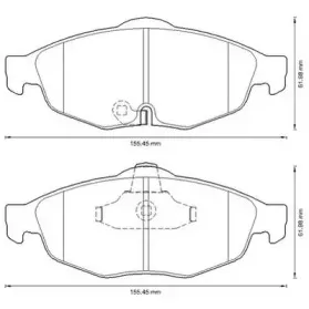 Комплект тормозных колодок, дисковый тормоз JURID купить