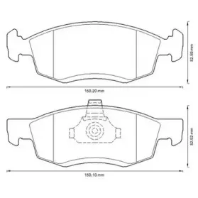 Комплект тормозных колодок, дисковый тормоз JURID купить