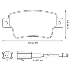 Комплект тормозных колодок, дисковый тормоз JURID купить