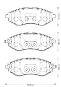 Комплект тормозных колодок, дисковый тормоз JURID купить