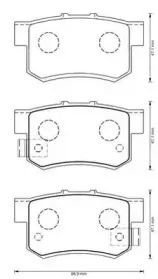 Комплект тормозных колодок, дисковый тормоз JURID купить