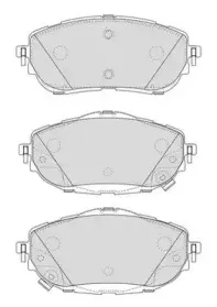 Комплект тормозных колодок, дисковый тормоз JURID купить