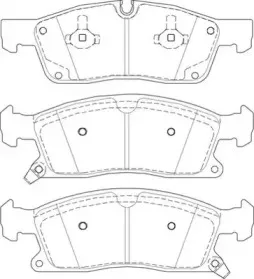 Гальмівні колодки передні Mercedes M-Class, GLE (W166), GLS, GL (X166) / Jeep Grand Cherokee IV JURID купить