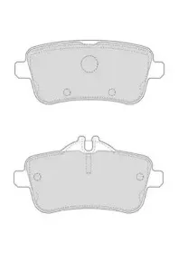 Гальмівні колодки задні AMG Mercedes A-Class (W176) CLA (X117) GL (X166) GLA (X156) GLE GLS M-Class JURID купить