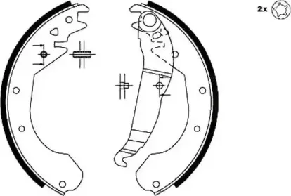 Комплект тормозных колодок JURID купить