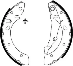 Комплект тормозных колодок JURID купить