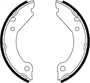 Комплект тормозных колодок, стояночная тормозная система JURID купить