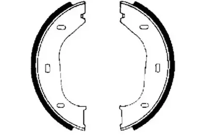 Комплект тормозных колодок, стояночная тормозная система JURID купить