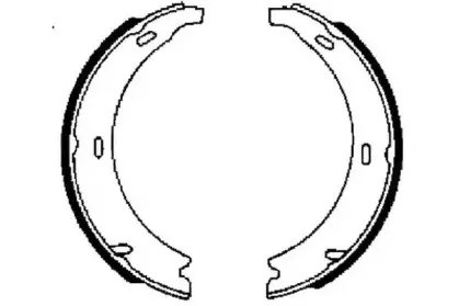 Комплект тормозных колодок, стояночная тормозная система JURID купить