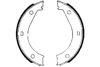 Комплект тормозных колодок, стояночная тормозная система JURID купить
