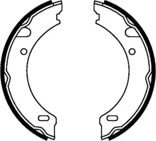 Комплект тормозных колодок, стояночная тормозная система JURID купить