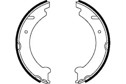 Комплект тормозных колодок, стояночная тормозная система JURID купить