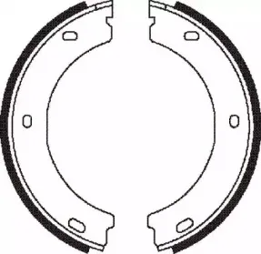 Комплект тормозных колодок, стояночная тормозная система JURID купить