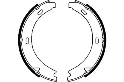 Комплект тормозных колодок, стояночная тормозная система JURID купить