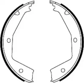Комплект тормозных колодок, стояночная тормозная система JURID купить
