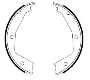 Комплект тормозных колодок, стояночная тормозная система JURID купить