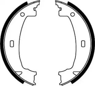 Комплект тормозных колодок, стояночная тормозная система JURID купить