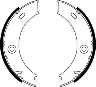 Комплект тормозных колодок, стояночная тормозная система JURID купить