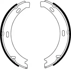 Комплект тормозных колодок, стояночная тормозная система JURID купить