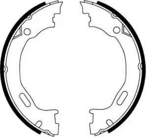 Комплект тормозных колодок, стояночная тормозная система JURID купить