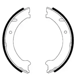 Комплект тормозных колодок, стояночная тормозная система JURID купить