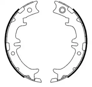 Комплект тормозных колодок, стояночная тормозная система JURID купить