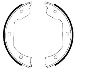 Комплект тормозных колодок, стояночная тормозная система JURID купить