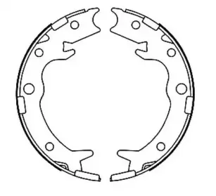 Комплект тормозных колодок, стояночная тормозная система JURID купить