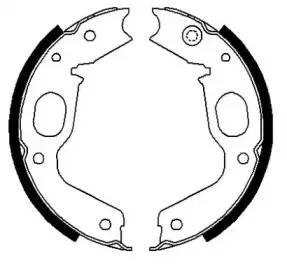 Комплект тормозных колодок, стояночная тормозная система JURID купить
