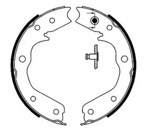 Комплект тормозных колодок, стояночная тормозная система JURID купить