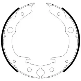 Комплект тормозных колодок, стояночная тормозная система JURID купить