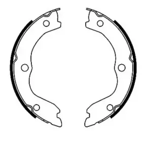 Комплект тормозных колодок, стояночная тормозная система JURID купить