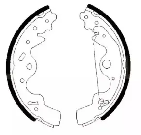 Комплект тормозных колодок, стояночная тормозная система JURID купить