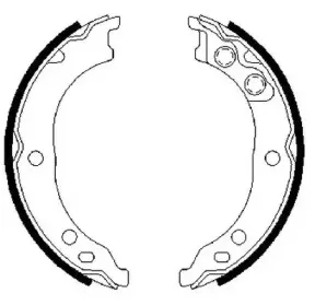 Комплект тормозных колодок, стояночная тормозная система JURID купить