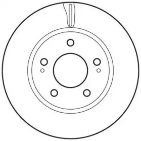 Гальмівний диск передній Dodge Caliber / Mitsubishi Galant, Lancer, Space Wagon JURID купить