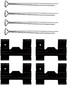 Комплектующие, колодки дискового тормоза JURID купить