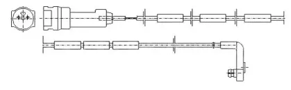Сигнализатор, износ тормозных колодок JURID купить
