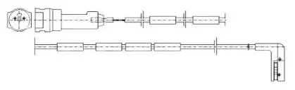 Сигнализатор, износ тормозных колодок JURID купить