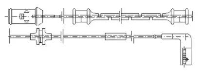 Сигнализатор, износ тормозных колодок JURID купить