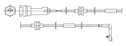 Сигнализатор, износ тормозных колодок JURID купить