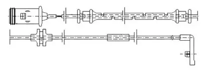 Сигнализатор, износ тормозных колодок JURID купить