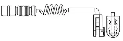 Сигнализатор, износ тормозных колодок JURID купить