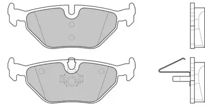 Комплект тормозных колодок, дисковый тормоз JURID купить