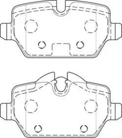 Комплект тормозных колодок, дисковый тормоз JURID купить
