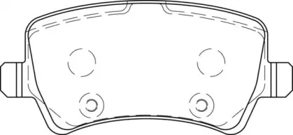 Гальмівні колодки задні Range Rover Evoque / Volvo S60, S80, V70, XC60, XC70 JURID купить