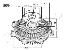 Сцепление, вентилятор радиатора JAPKO купить