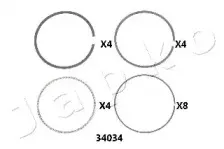 Поршневое кольцо JAPKO купить