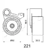 Устройство для натяжения ремня, ремень ГРМ JAPKO купить
