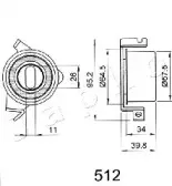 Устройство для натяжения ремня, ремень ГРМ JAPKO купить