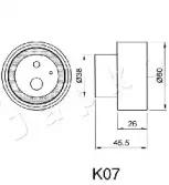 Устройство для натяжения ремня, ремень ГРМ JAPKO купить